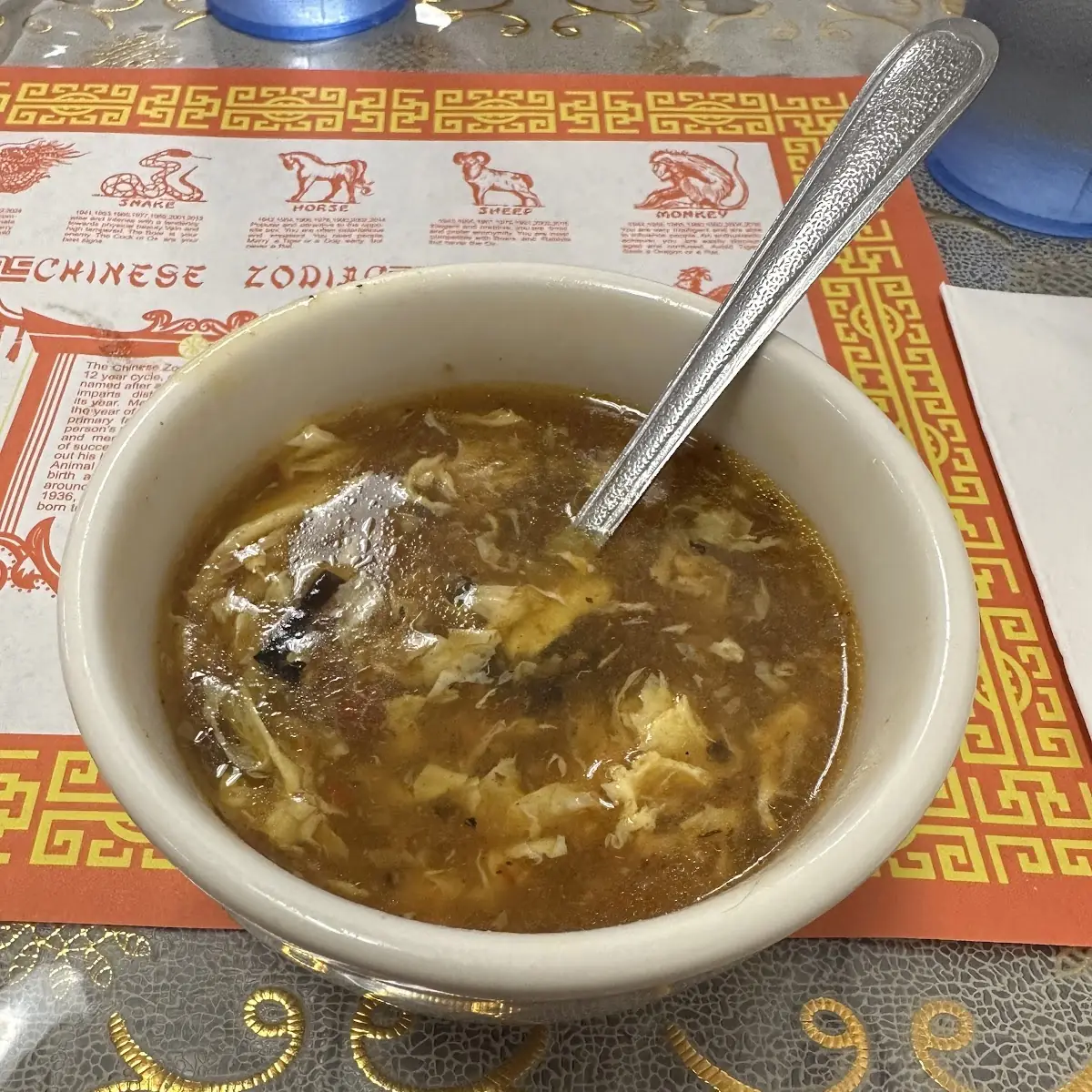 hot & sour soup酸辣汤